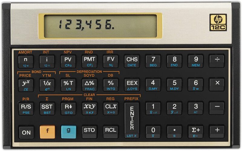 HP 12c  financial calculator