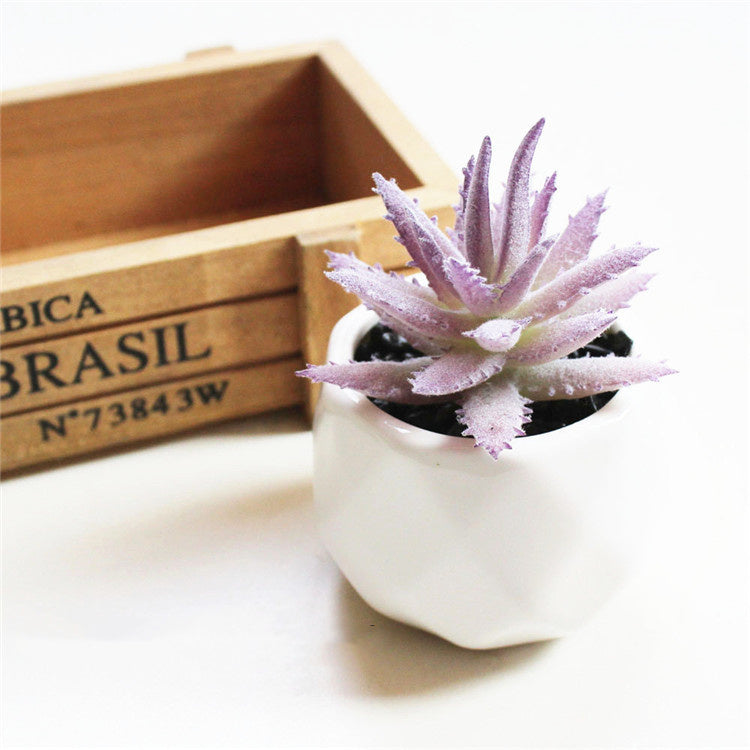 Artificial Succulent Bonsai Creative Ornaments for Home Table Garden Decoration Artificial Plants with Pot