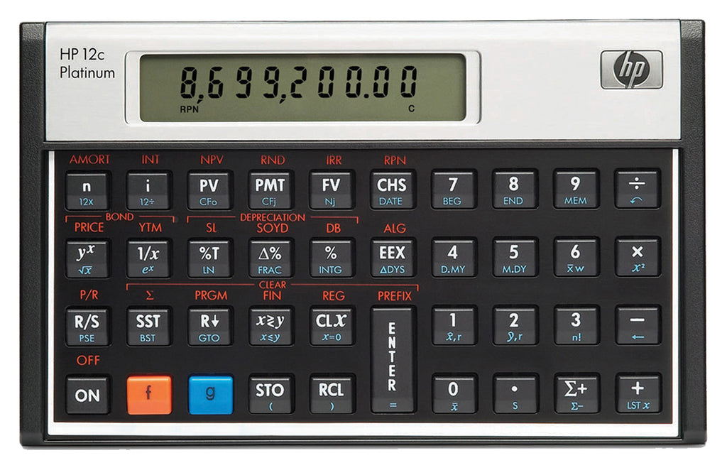 HP 12c Platinum financial calculator